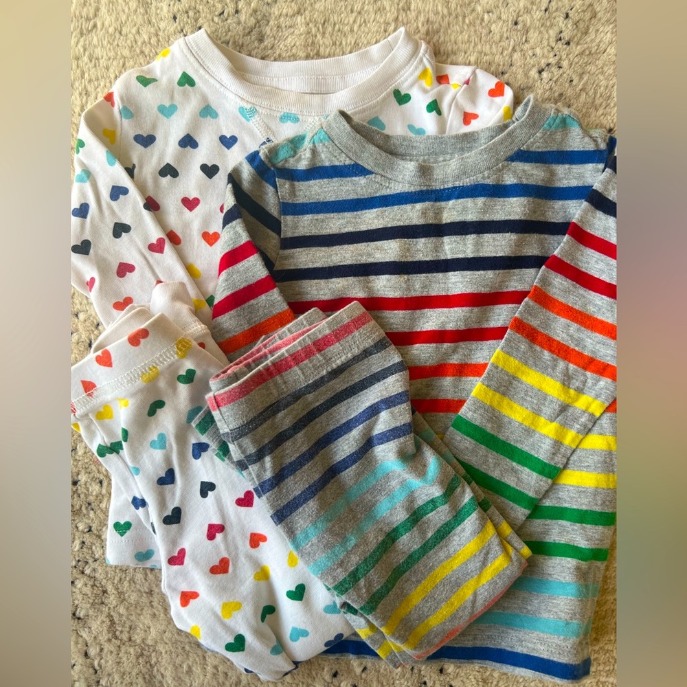 Primary kids clothing 2-3T long sleeve PJs set of two